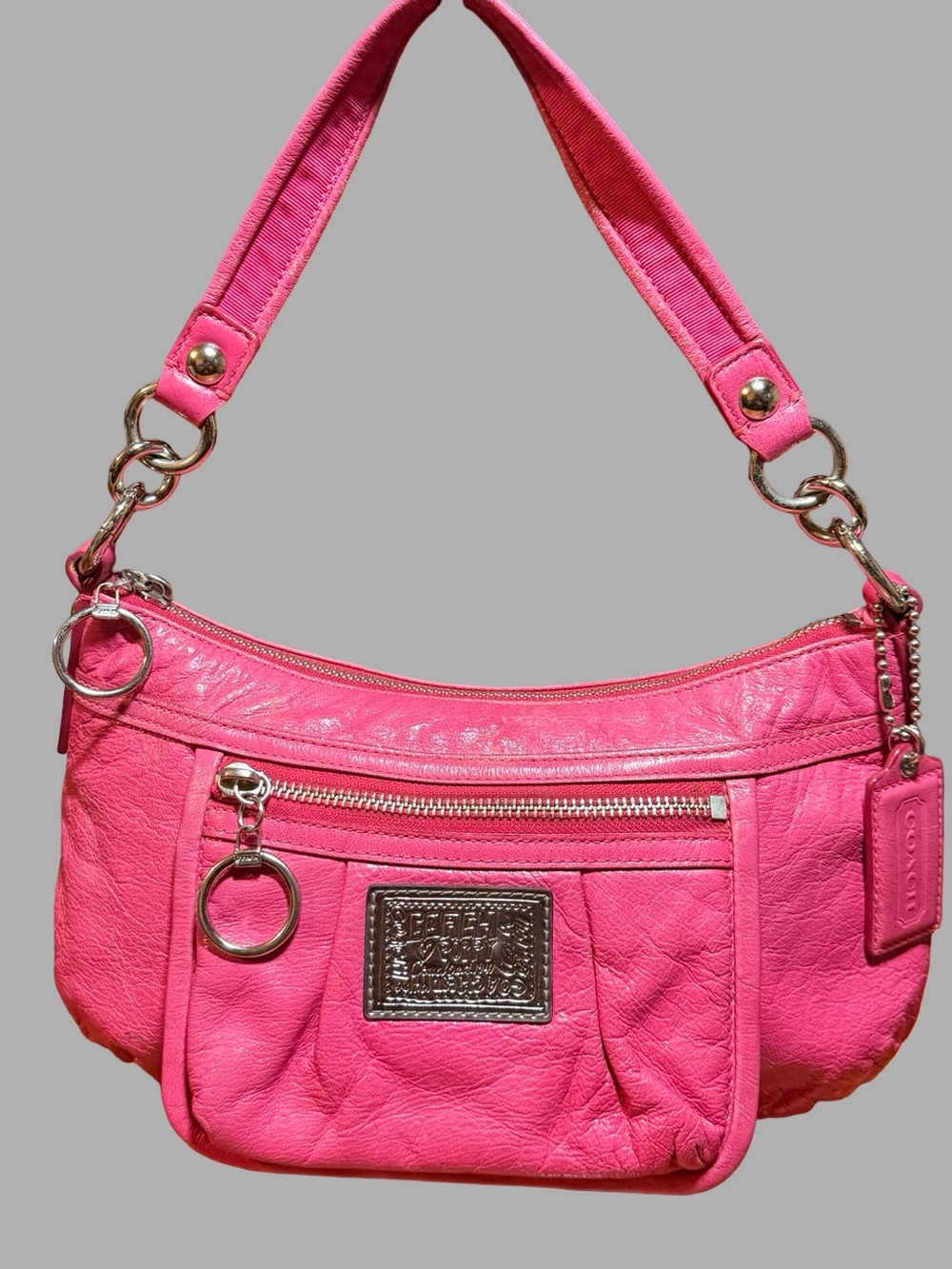 Vintage Coach Poppy Jazzy Hobo Bag in Hot Pink – Style 14559